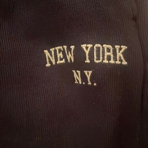 NEw York brandy navy ribbed sweatpants
